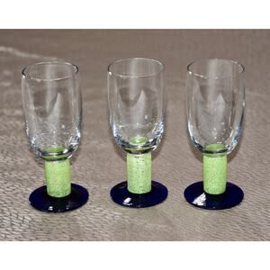 Wuttembergische Metallwarenfabriek WMF Art Glass MCM Tulip Beer Glass Set